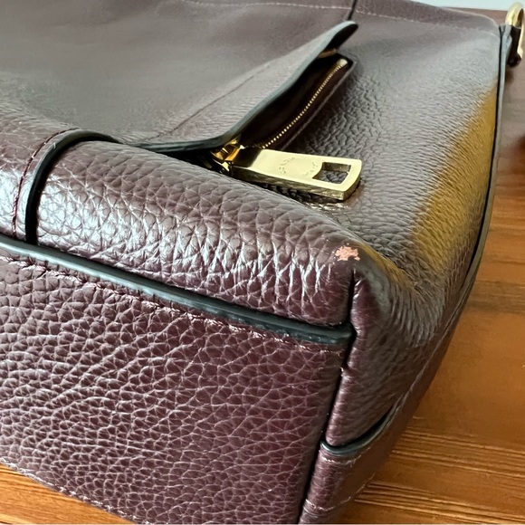 COACH SCOUT Oxblood Pebble Leather Hobo Shoulder Bag - Picture 12 of 13